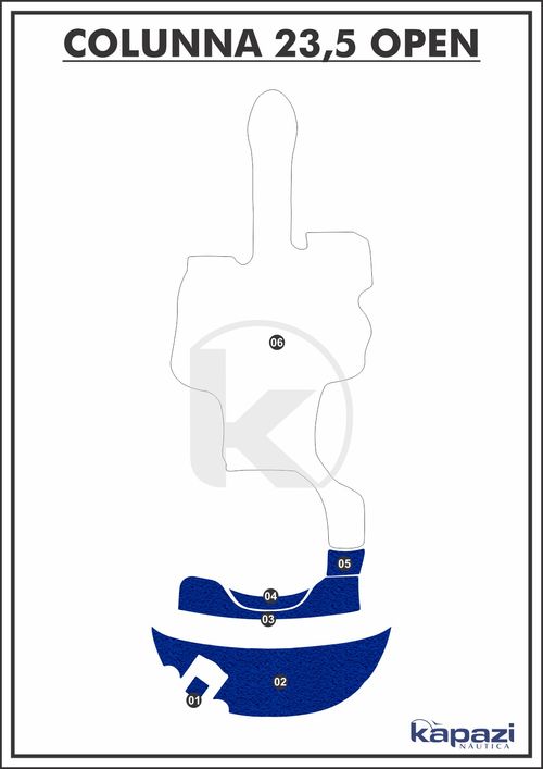 Tapete PVC Vinil Kap para Colunna 235 Open - Plataforma