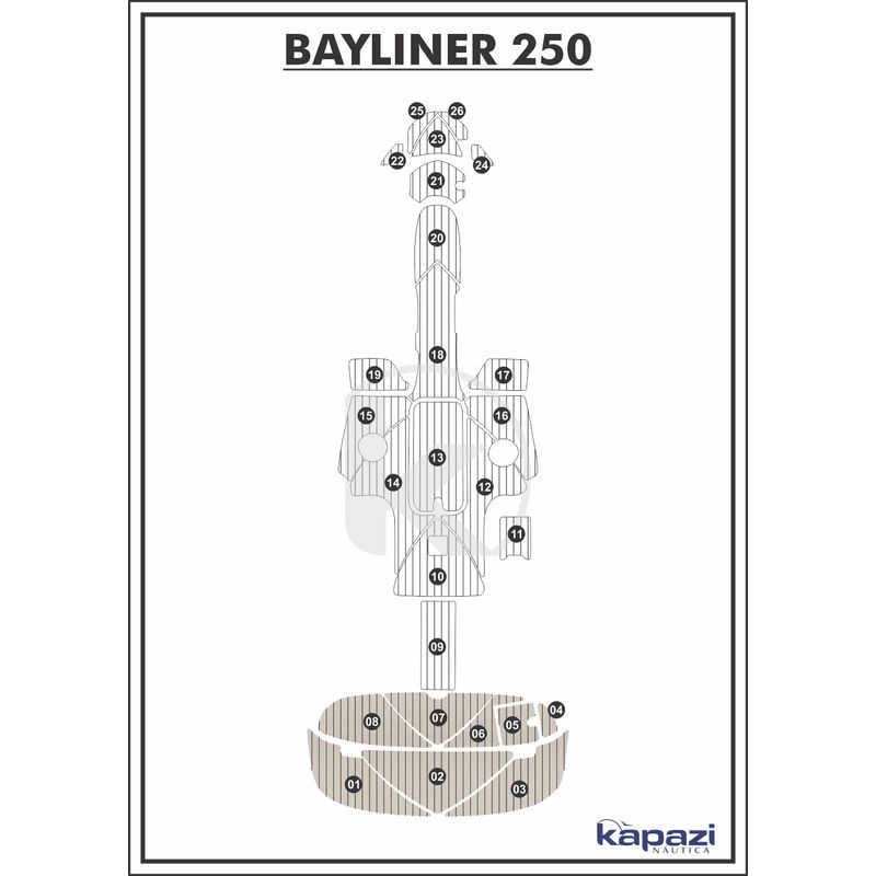 Tapete-PVC-Thermo-Deck-Classic-para-Bayliner-250-Plataforma-Areia-friso-Preto