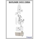 Tapete-PVC-Thermo-Deck-Classic-para-Bayliner-2455-Ciera-Plataforma-Areia-friso-Preto