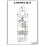 Tapete-PVC-Thermo-Deck-Classic-para-Bayliner-2655-Cockpit-Areia-friso-Preto