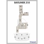 Tapete-PVC-Thermo-Deck-Classic-para-Bayliner-310-Cockpit-Areia-friso-Preto