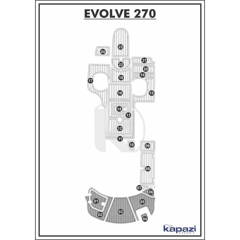 tapete-pvc-thermo-deck-comfort-para-evolve-270-plataforma-cinza-friso-preto