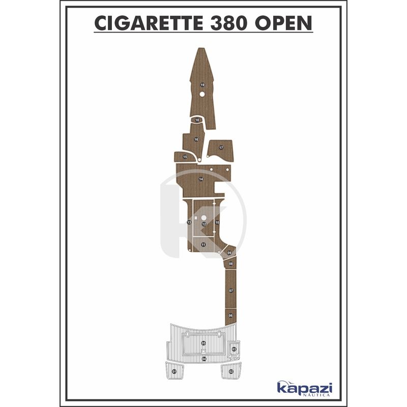 tapete-pvc-thermo-deck-beach-para-cigarette-380-open-cockpit-natural-friso-preto