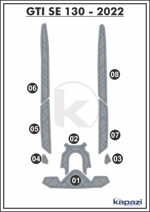 Tapete Eva Soft Tech Para Seadoo GTI SE 130 – 2022