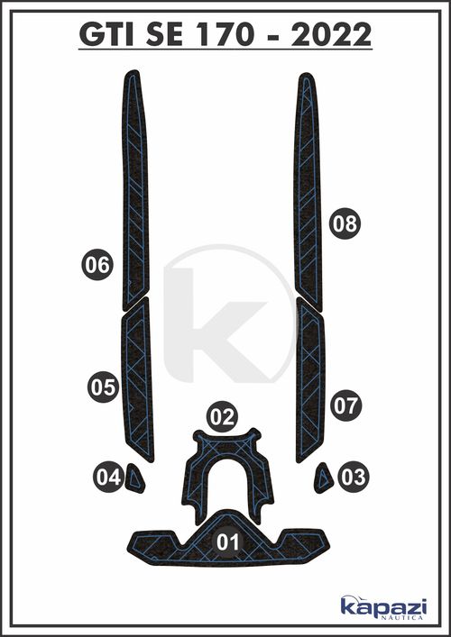 Tapete Eva Soft Tech Para Seadoo GTI-SE 170