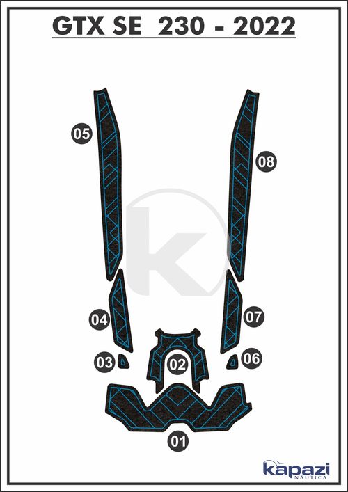 Tapete Eva Soft Tech Para Seadoo GTX-SE  230 - 2022