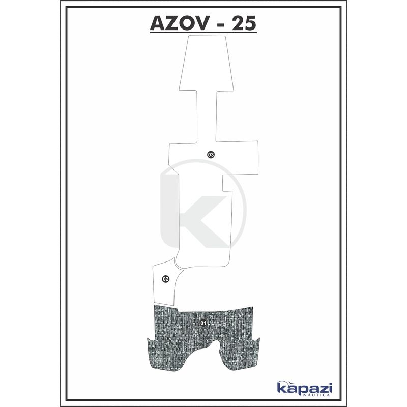 Tapete-PVC-Nautico-Trancado-para-Azov-Z-260-Plataforma-Branco-e-Preto-com-Borda