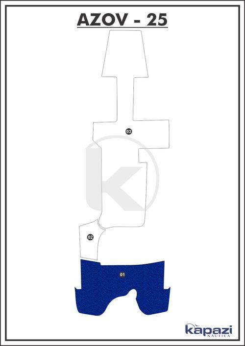 Tapete PVC Vinil Kap para Azov Z 260 - Plataforma