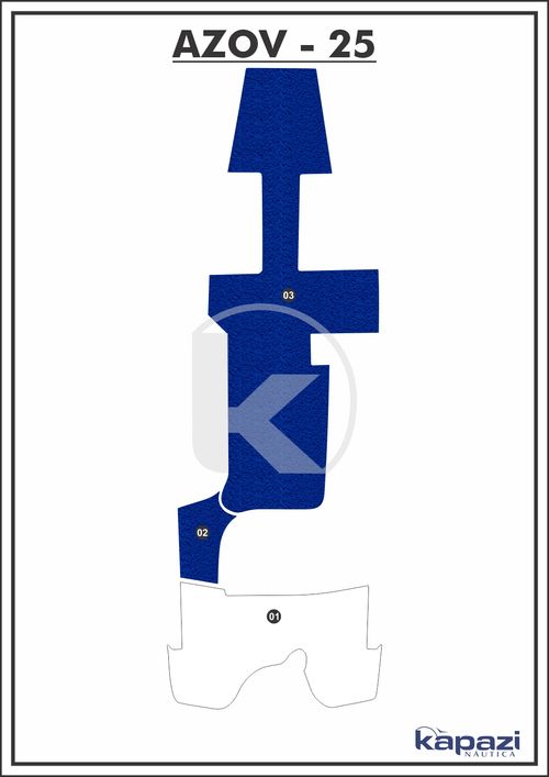 Tapete PVC Vinil Kap para Azov Z 260 - Cockpit