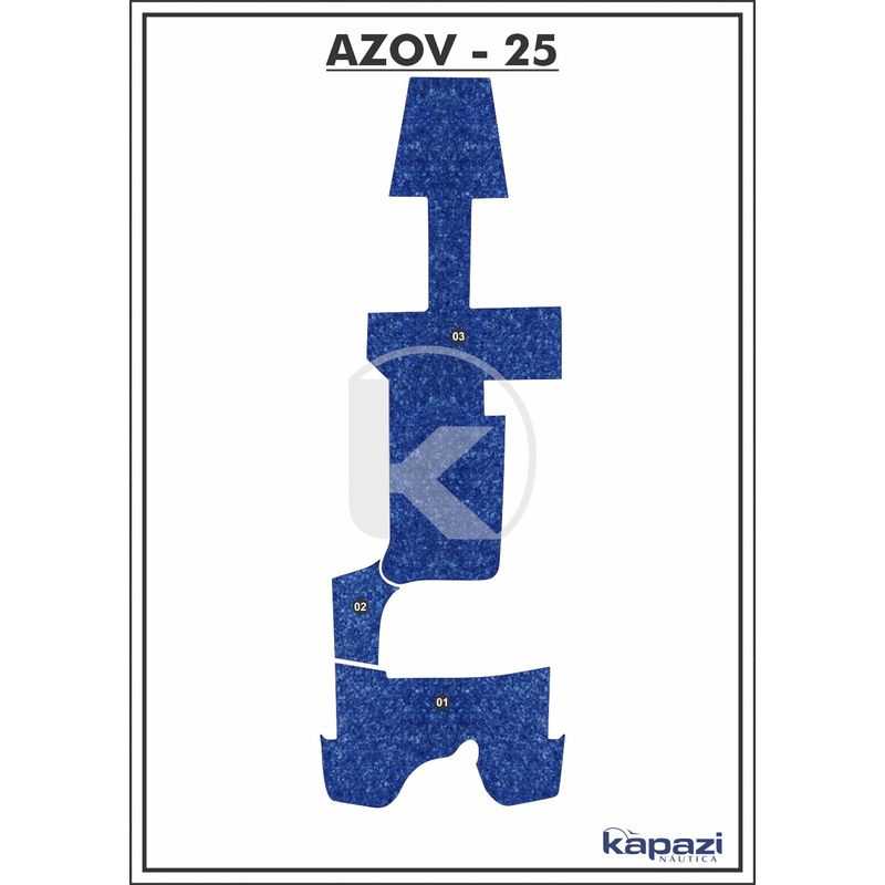 Tapete-Textil-Nauti-Clean-para-Azov-Z-260-Completo-Azul-Maritimo-com-Borda