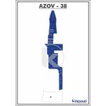 Tapete-Textil-Nauti-Clean-para-Azov-Z-380-Open-Cockpit-Azul-Maritimo-com-Borda