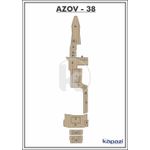 Tapete-EVA-Soft-Tech-para-Azov-Z-380-Open-Completo-Areia-friso-Preto