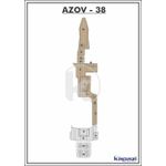 Tapete-EVA-Soft-Tech-para-Azov-Z-380-Open-Gourmet-Cockpit-Areia-friso-Preto