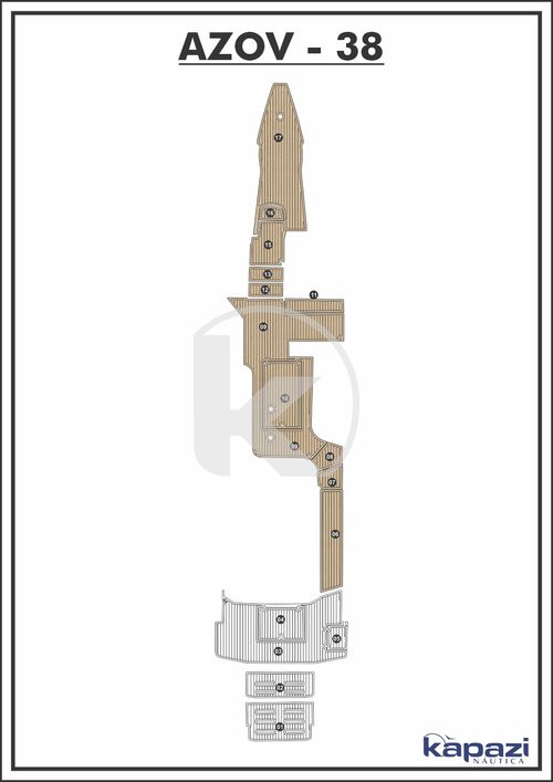 Tapete EVA Soft Tech para Azov Z 380 Open Gourmet - Cockpit
