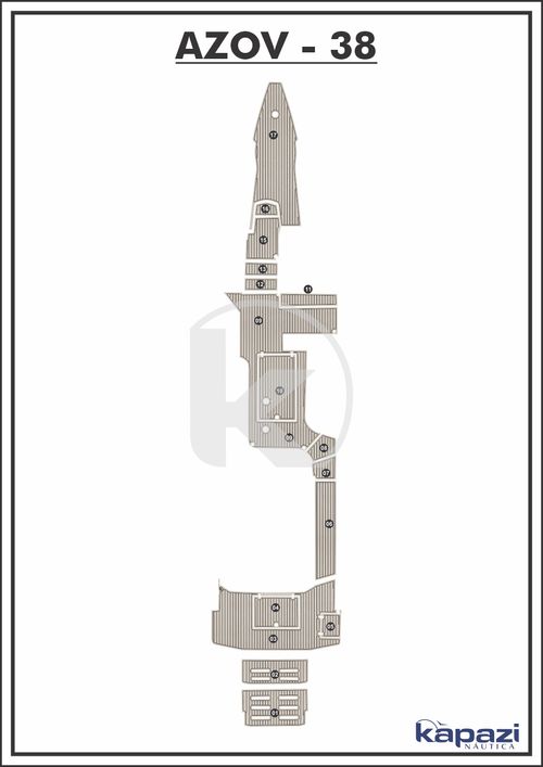 Tapete PVC Thermo Deck Classic para Azov Z 380 Open Gourmet - Completo