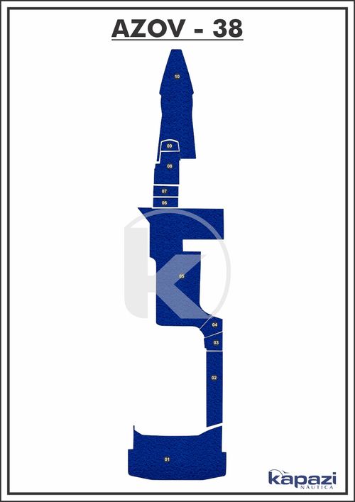 Tapete PVC Vinil Kap para Azov Z 380 Open Gourmet - Completo