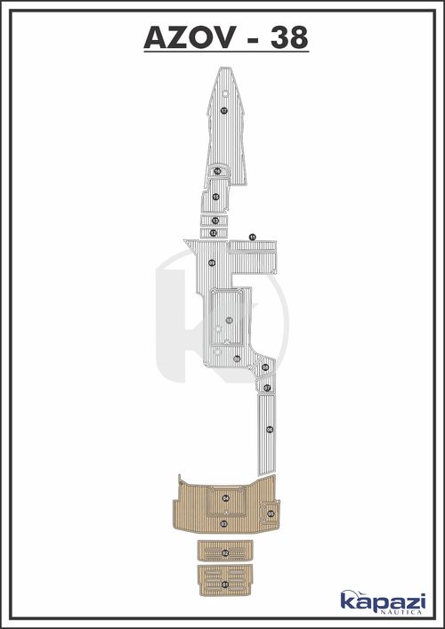 Tapete EVA Soft Tech para Azov Z 380 Open Gourmet - Plataforma