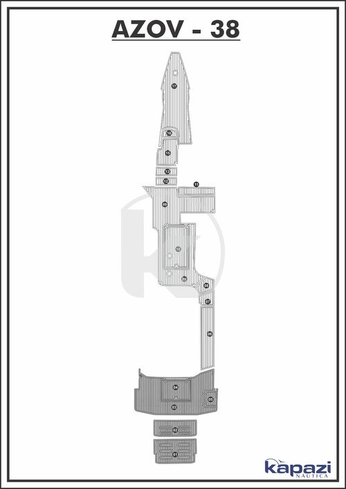 Tapete PVC Thermo Deck Comfort para Azov Z 380 Open Gourmet - Plataforma