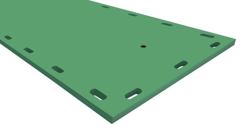 Tapete Flutuante Modular com Acessórios 1m x 3m x 40mm na cor Verde