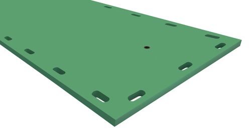 Tapete Flutuante Modular com Acessórios 1m x 3m x 40mm na cor Verde