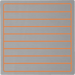 Amostra-Tapete-EVA-Soft-Tech-Cinza-friso-Laranja